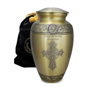 EI-101101 Engraved Brass Adult Urn (1)