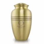 EI-101119 Brass line Plain Adult Urn Polished (1)
