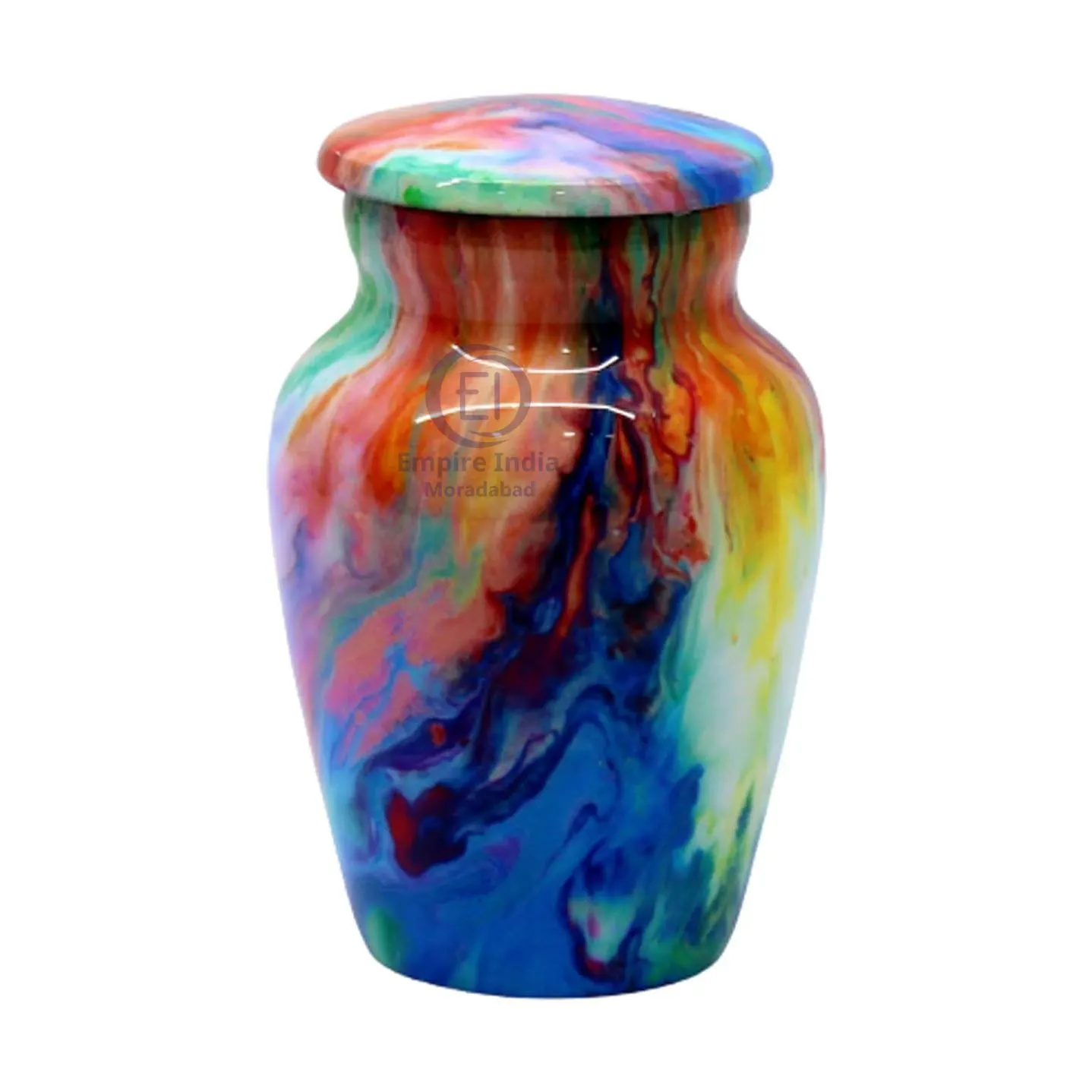 Color Splash Aluminum Keepsake Urn – Painted Finish | Empire India Moradabad Manufacturer | Exporter | Supplier