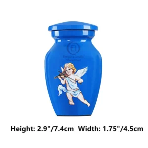 Blue Angel Aluminum Keepsake Urn – Painted Finish | Empire India Moradabad Manufacturer | Exporter | Supplier