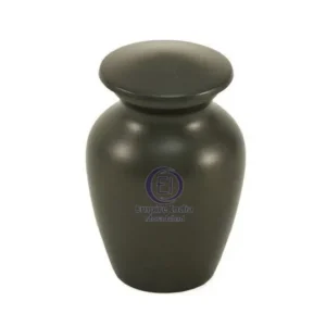 Matte Black Aluminum Keepsake Cremation Urn – Painted Finish | Empire India Manufacturer | Exporter | Supplier | Moradabad, India