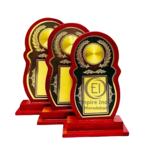 Wooden MDF Trophy Set of 3 – Laurel Design Mementos | Awards | Shields – Manufacturer & Exporter | Empire India, Moradabad
