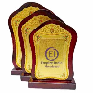 Classic Floral Edge Trophy Set of 3 | Golden Etched MDF Awards – Empire India | Manufacturer, Exporter & Supplier – Moradabad