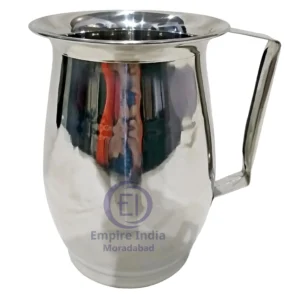 Jointless Stainless Steel Water Jug – Angular Handle | Empire India, Moradabad