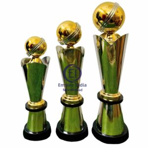 Champions Cup Style Metal Trophy with Glossy Finish | Set of 3 | Empire India – Moradabad