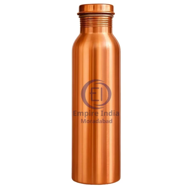 Plain Matte Finish Copper Water Bottle | Ayurvedic Health Drinkware | Empire India – Moradabad