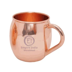 Plain Matte Finish Copper Mug | Ayurvedic Copper Handle Mug | Empire India – Moradabad