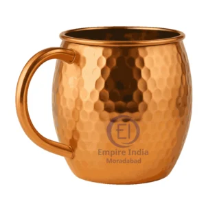 Hammered Finish Pure Copper Mug | Ayurvedic Drinkware | Empire India – Moradabad