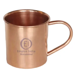 Plain Matte Finish Pure Copper Mug | Classic Ayurvedic Drinkware | Empire India – Moradabad